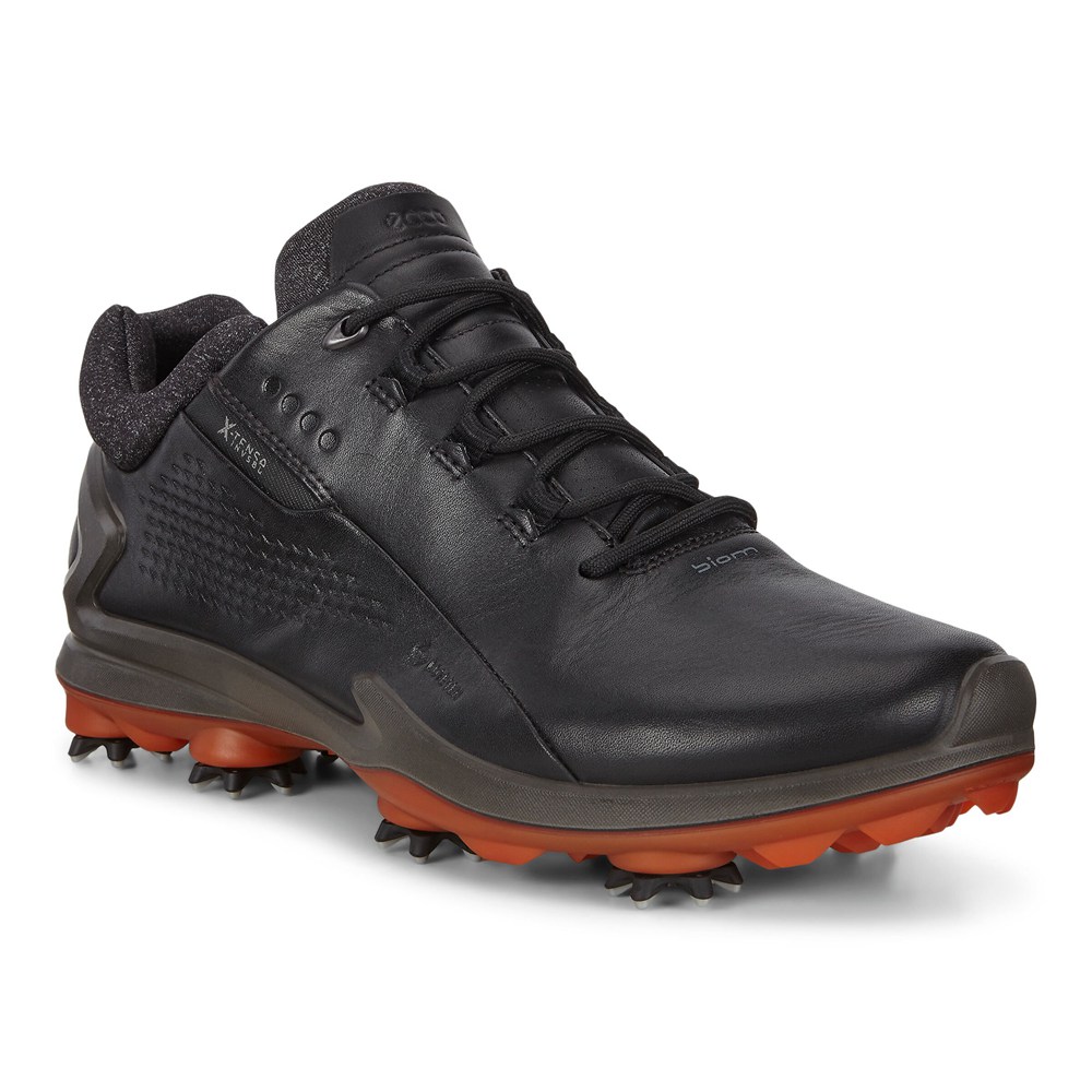 Mens Golf Shoes - ECCO Biom G3 Cleated - Black - 7046ZCBOX